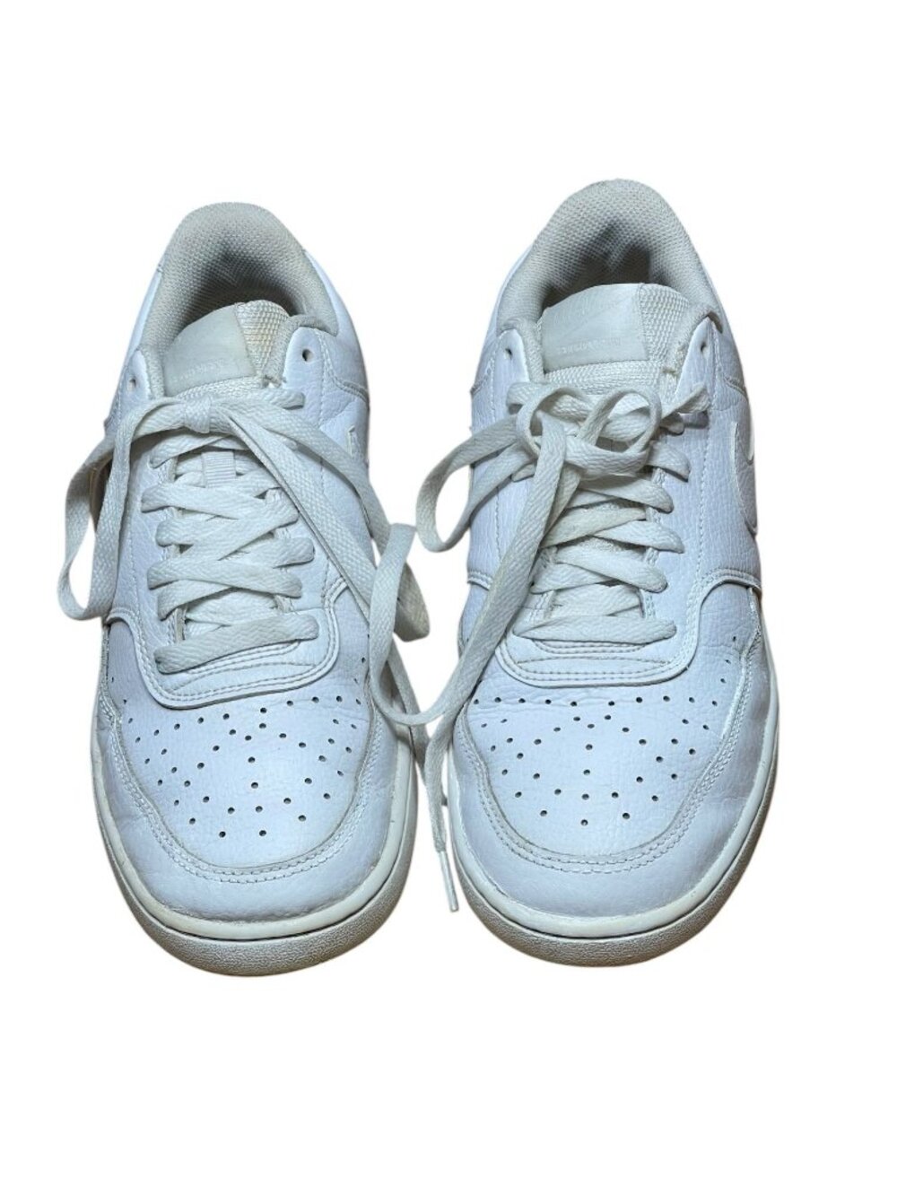 white Nike Court Vision Leather Low shoes for Women Size 10 - Picture 4 of 8